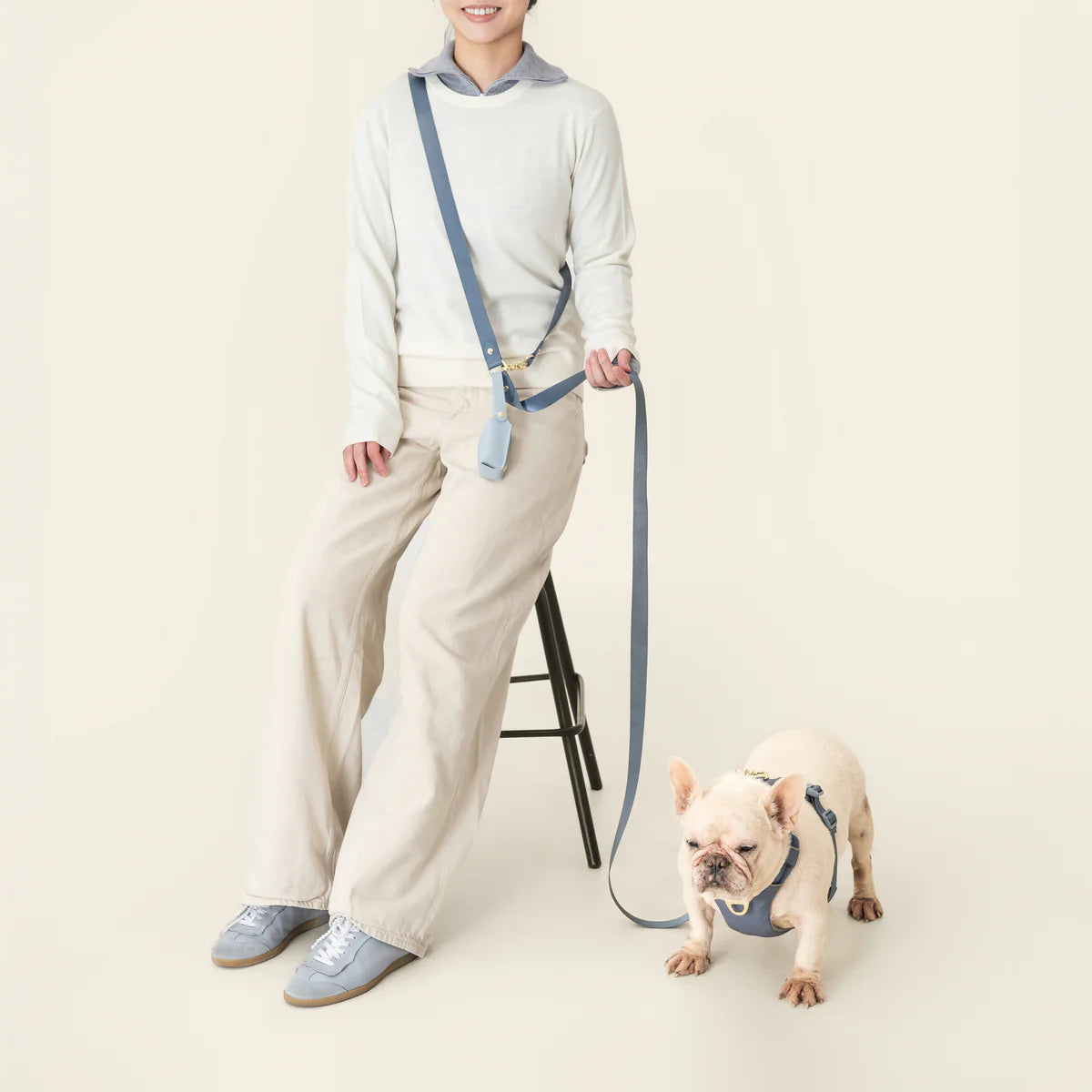 Crossbody Leash - Stone Blue