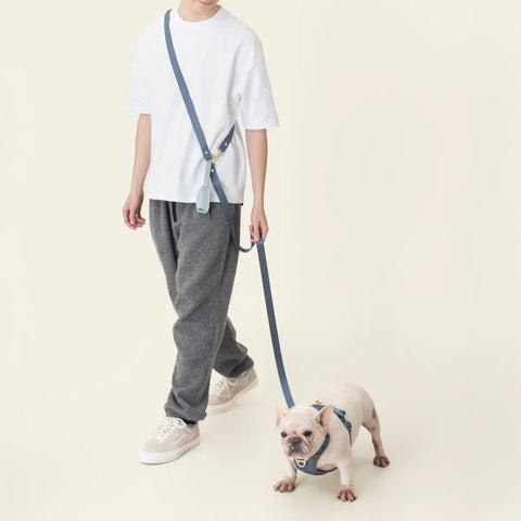 Crossbody Leash - Stone Blue