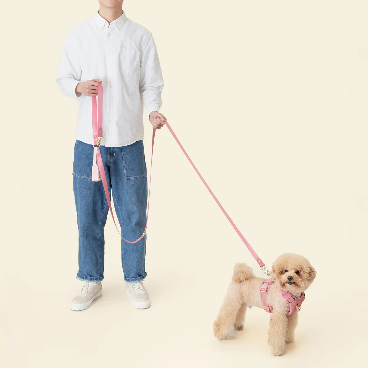 Crossbody Leash - Baby Pink