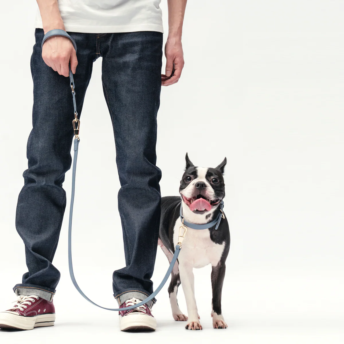 Classic Leash - Stone Blue